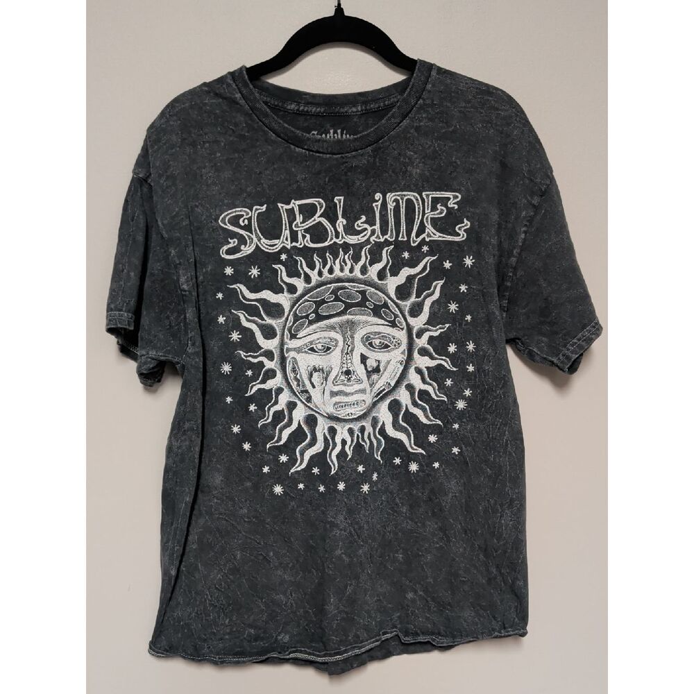 Sublime Black Vintage-Style Short Sleeve Tee